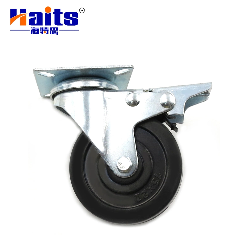 Furniture Hardware 2 Inch 3 Inch Swivel Plate Caster with Brake