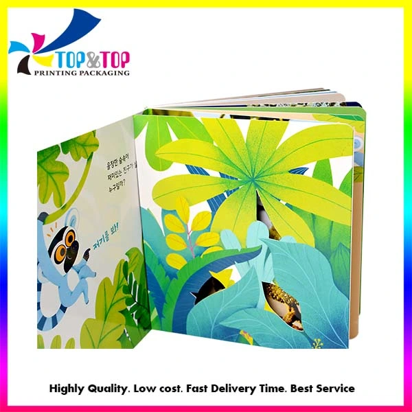 Factory Custom Children Cardboard Chameleon Animal Natural Science Book Magic Book Printing Service