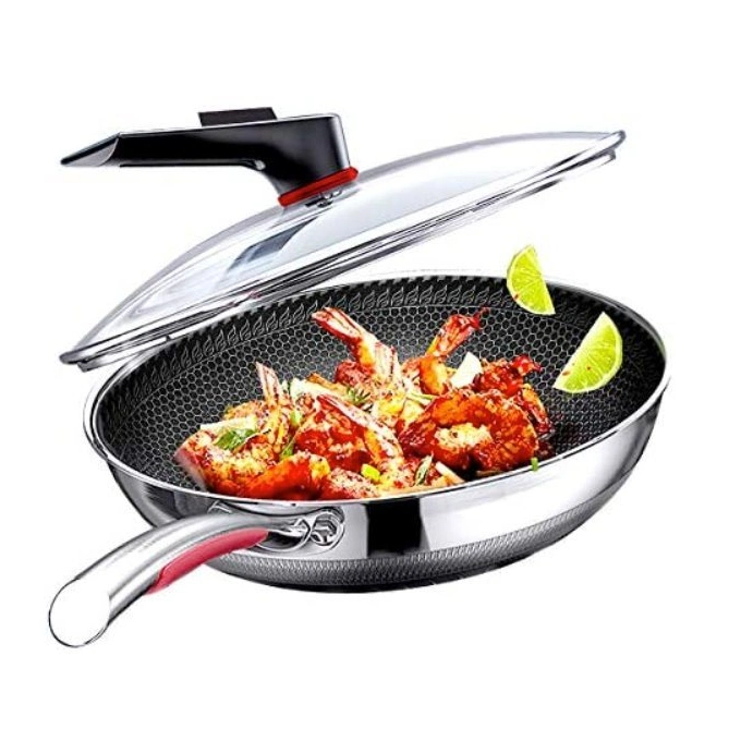 Hotel Kitchen Cooking Anti-Rust Light Cast Iron Stir Frying Wok