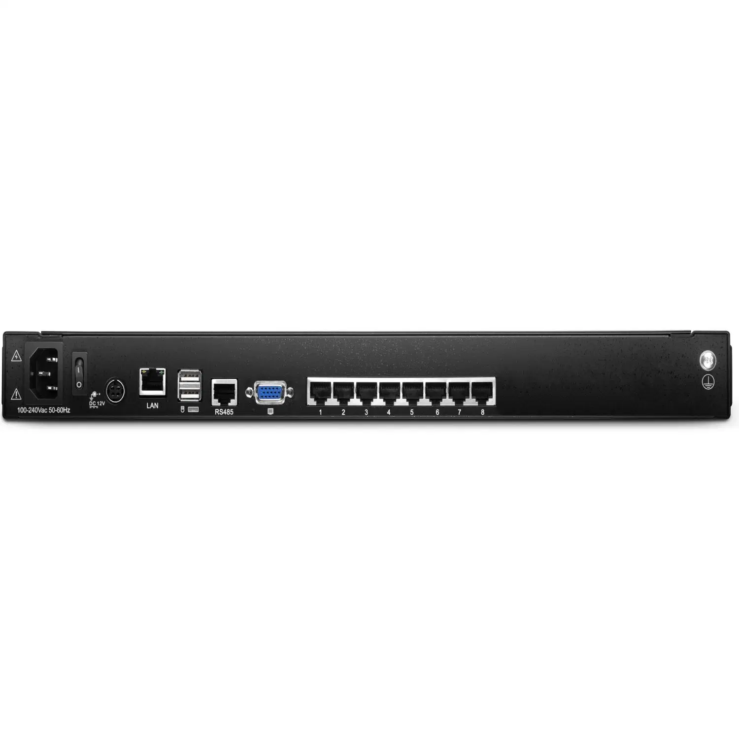 Ht2708 1u Rack-Mount 8 Port LCD Kvm Switch - 17.3 Inch - USB + VGA Support