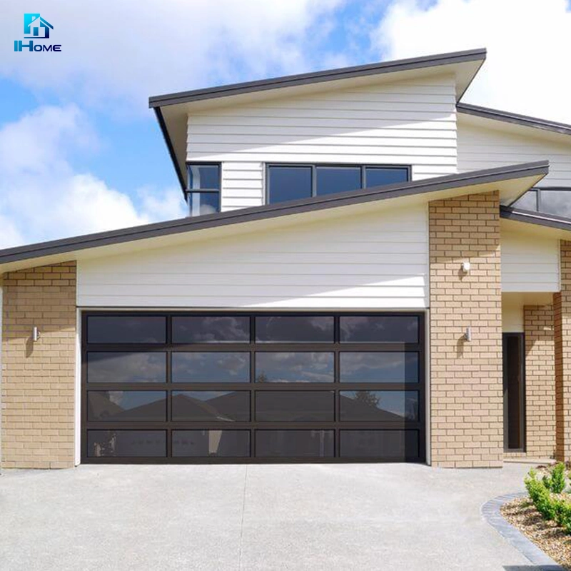 Wholesale/Supplier Price Aluminium Black Frame Flush Insulated Metal Garage Door in Foshan