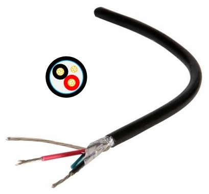 Aipu 5300FE PE blindado 18AWG isolamento revestimento de PVC revestimento de PVC com Rip de alimentação do cabo de cobre Cabo de instrumentação de controlo de áudio especial