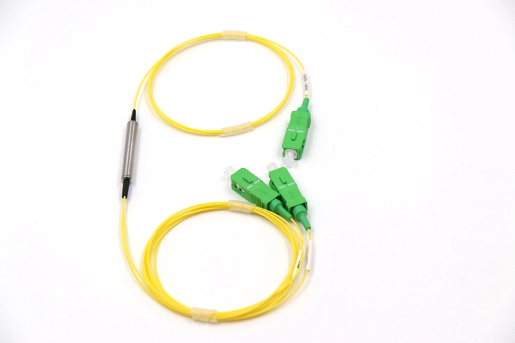 1CH 0.9mm Optical Fiber Cable Steel Tube Optical DWDM with Sc/APC Fiber Optic Connector