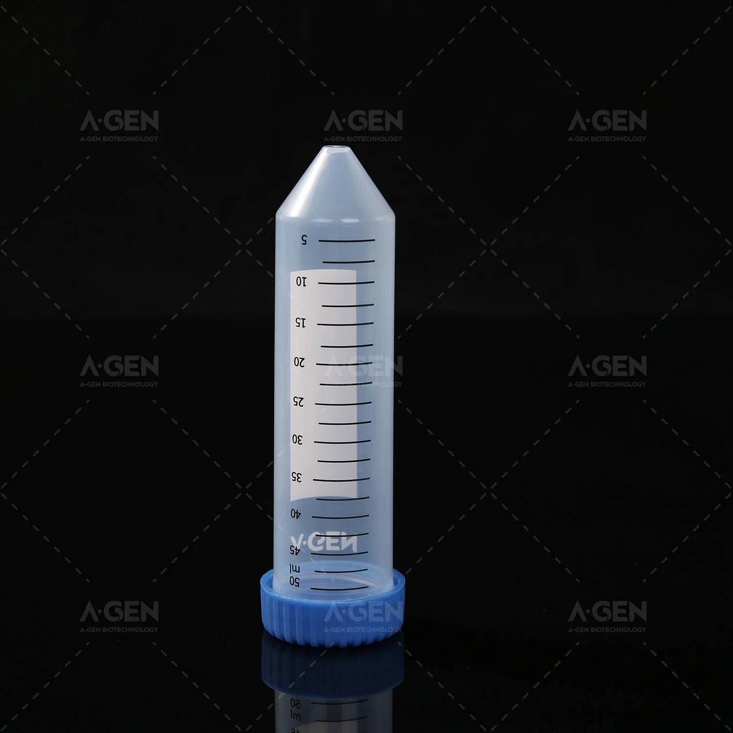 Medical Laboratory Use 50ml Plastic Centrifuge Tube with Copolymer Cap T-050