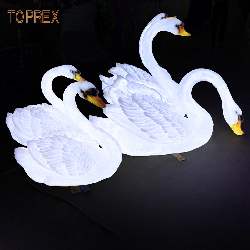 Toprex Decor 3D атмосферостойкий новый дизайн LED имитировал Рождество на открытом воздухе Большая резина Животные на Рождество