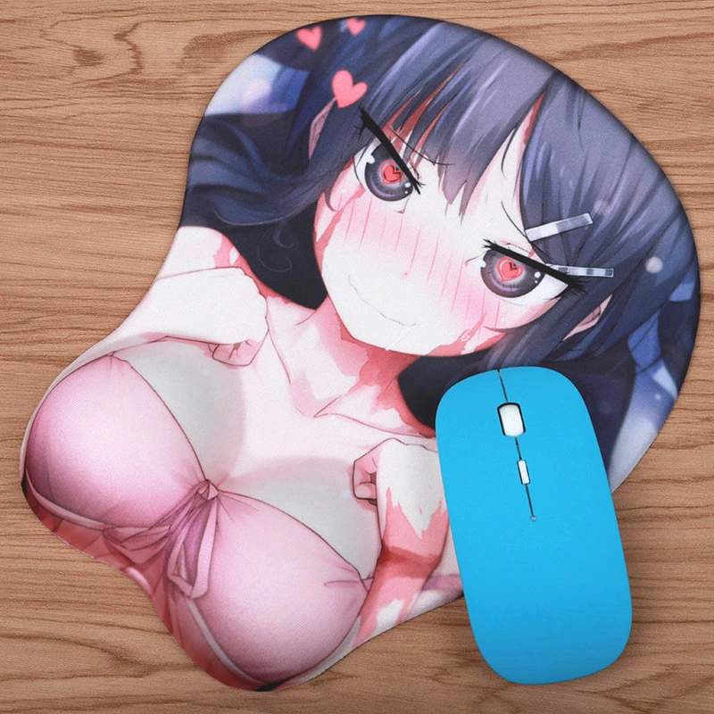 Support Custom Design Sexy 3D Anime Male Chest Gaming Mouse Pad