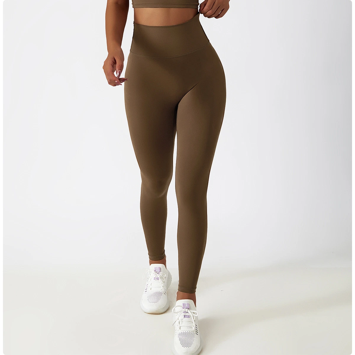 Großhandel solide Farbe sofort lieferbar Mädchen Yoga Hosen Fitness Leggings