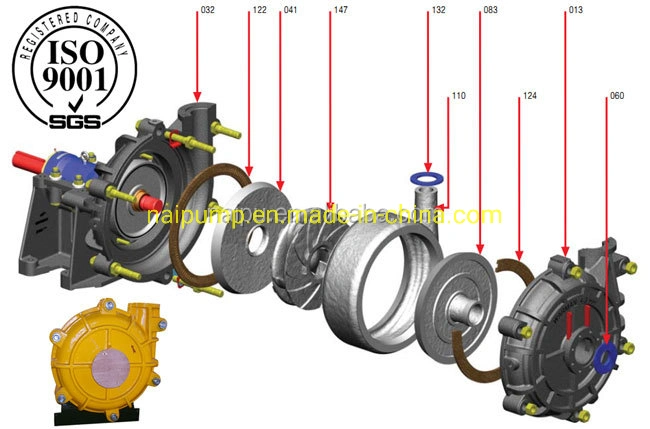 Naipu 4 Inch Good Selling Mud Slurry Centrifugal Piston Pump for Drilling with CE