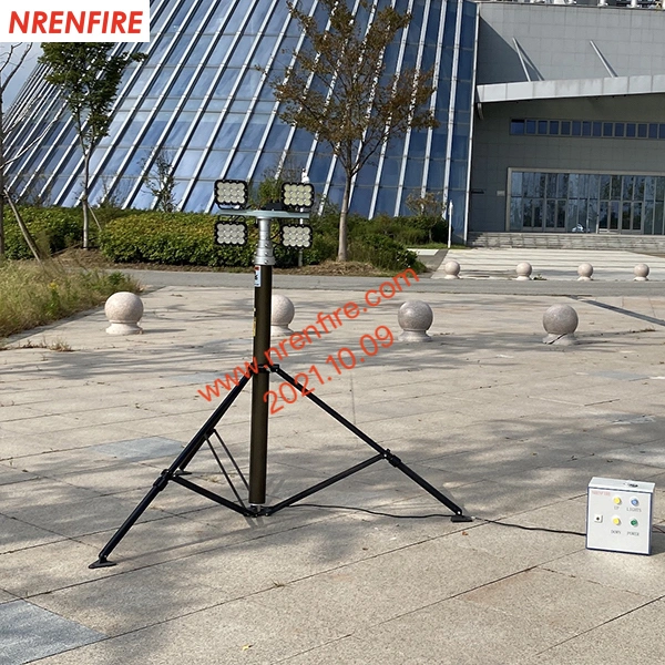 Pneumatic Telescopic Mast Light-4.2m Pneumatic Mast, Tripod Mounted-Fire Fighting Lighting