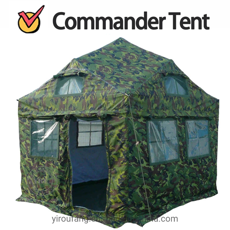 China Relief Canvas Tent Army Style Anti-Aging Good Air Permeability Easy to Transport Good Air Permeability Green Tent Outdoor 16 Person Tents Warmth