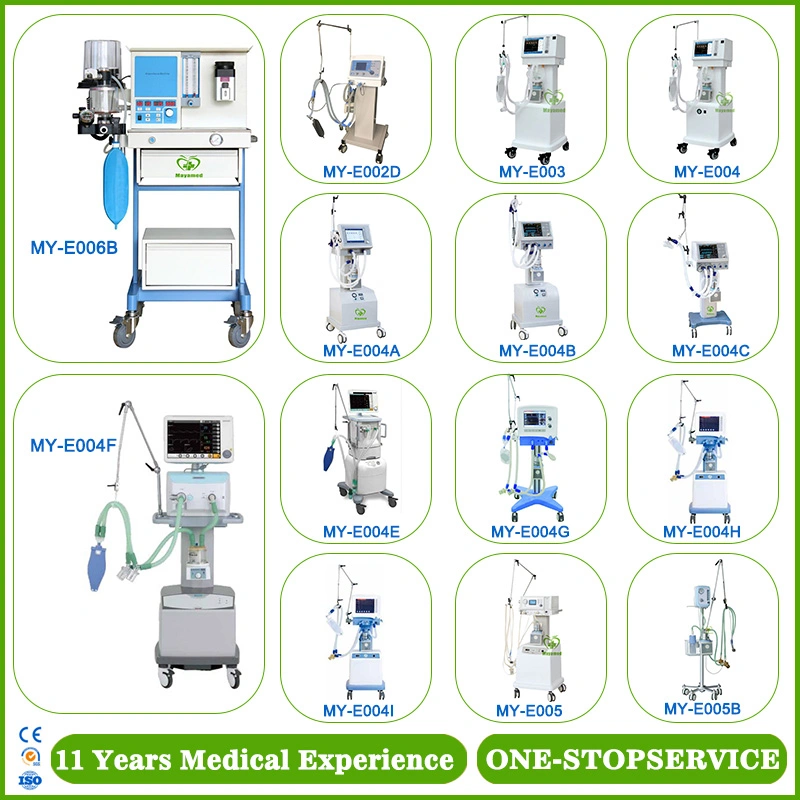 Équipement médical multifonctionnel USI ventilateur d'anesthésie appareil respiratoire/ moniteur patient/ B-Ultrasound / X-ray machine Prix usine