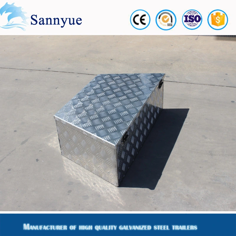 Aluminum Tool Box for Cage Trailer Truck Trailer Camper Trailer Storage Tool Box 900*600 mm