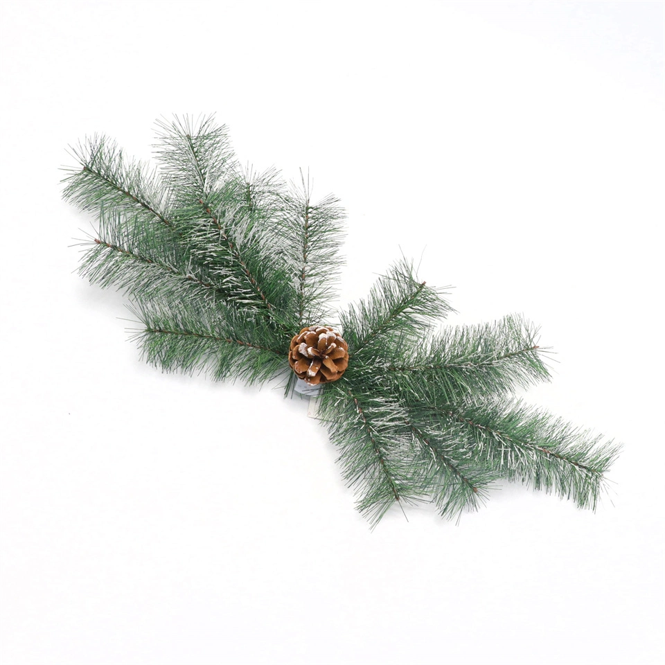 Christmas Hot Sale Pine Needle Door Hanging Festive Decoration Upside Down Artificial Flower Branches