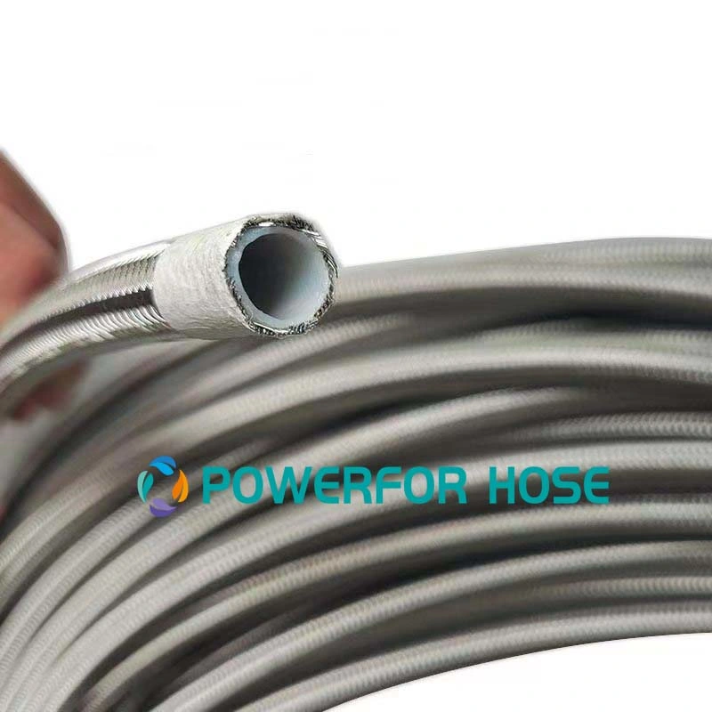 Tuyau hydraulique en PTFE pur avec tressage en acier inoxydable SS304 R14.