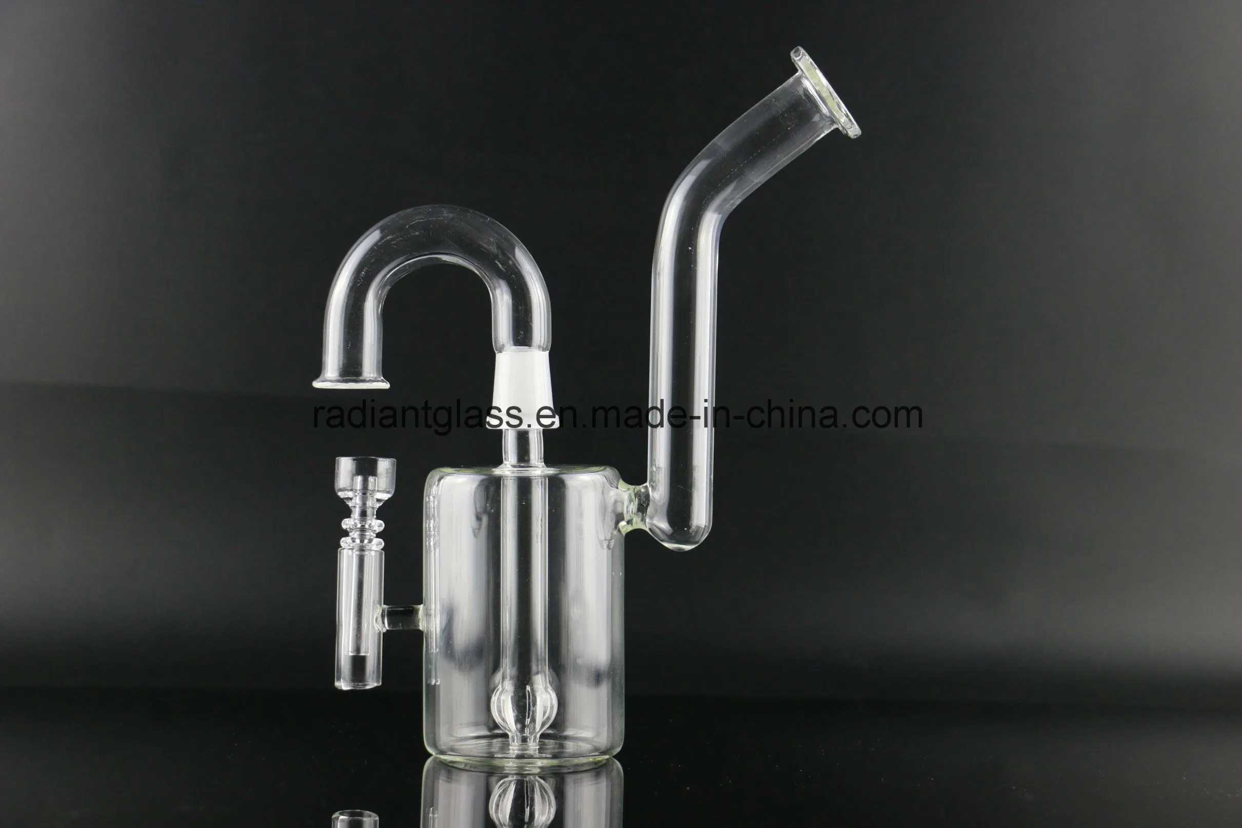 Glass DAB Oil Rigs with Bent Mouthpiece