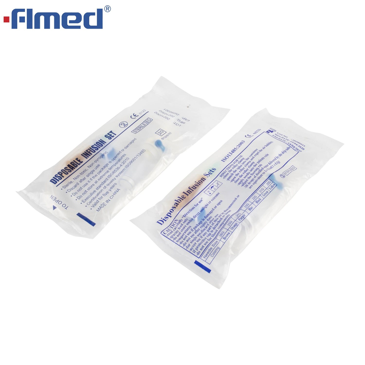 Disposable Medical Infusion Set IV Set with/Without Needle Luer Lock Luer Slip Sterile CE ISO