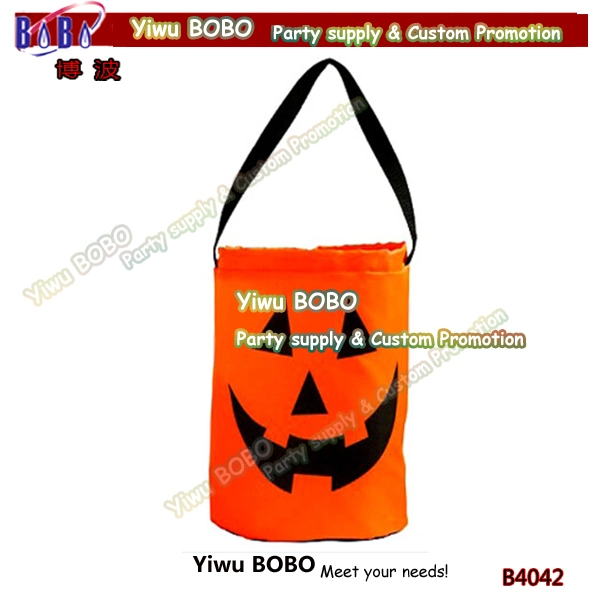 Produto de outro saco dons Embalagem Halloween Abóbora Tote Bag produtos promocionais (B4042)