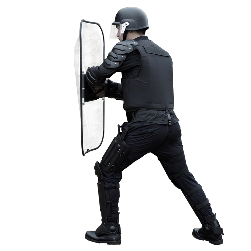 Popular Fire-Resistant and Anti-Stab Black Riot Control Gear with Tonfa Holder