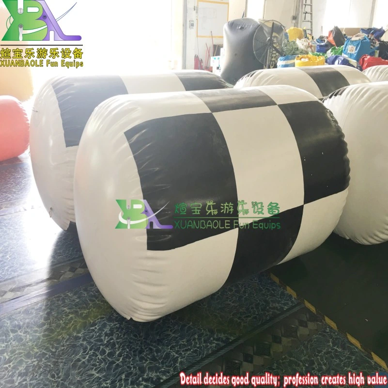 Advertising Custom Lattice Swimming Float Water Buoy Balloons Inflatable Cylinder Buoy