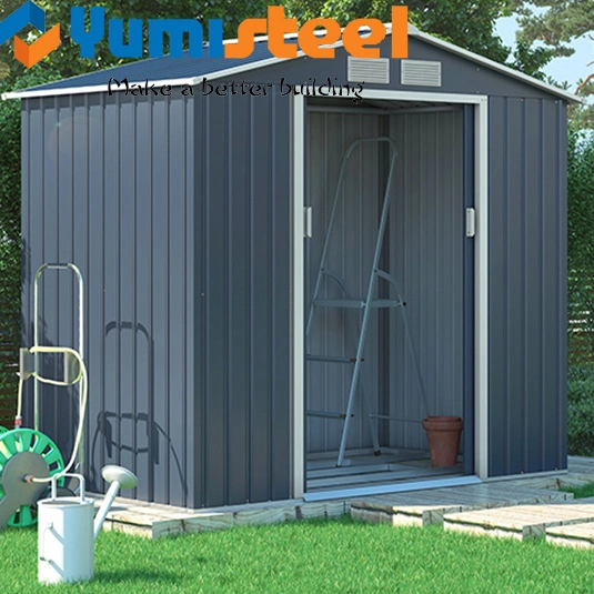 6&prime; X8&prime; FT Metal Zinc Garden Tools Shed Room for Storage