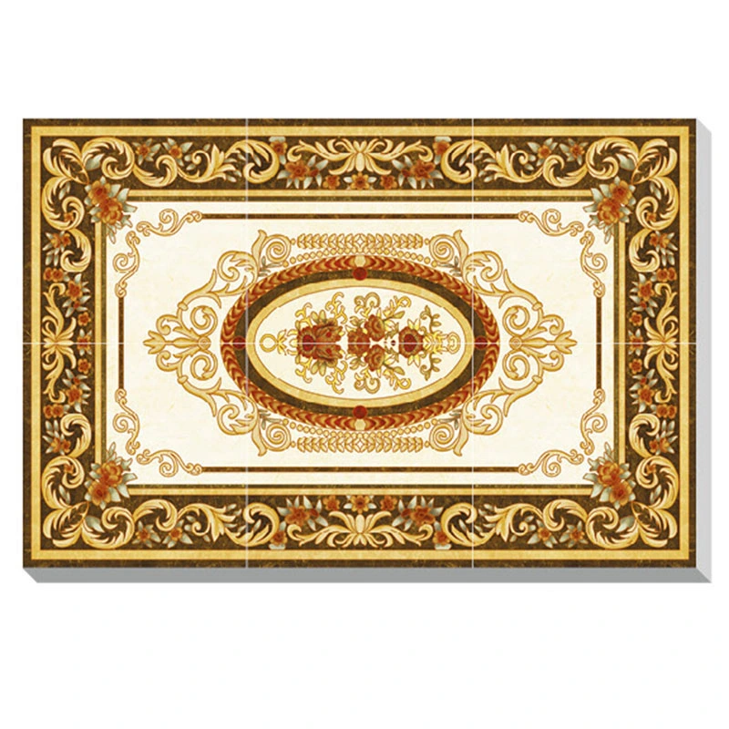 1800*1200 mm Sala Golden decorativos de mosaico de tapetes de piso