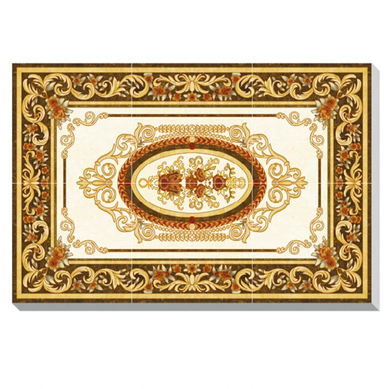 1800*1200mm Living Room Golden Decorative Carpet Tile for Floor