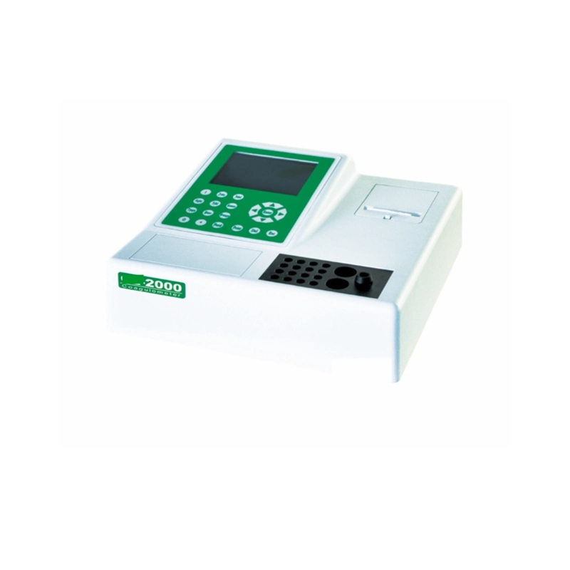 Portable Laboratory Equipment 2-Channel Automatic Counter Blood Coagulometer Analyzer