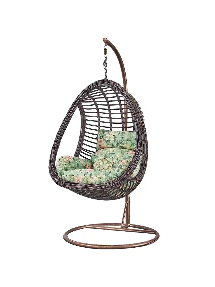 Moderno Ratán Cesta Mobiliario de jardín Muebles de mimbre silla Swing