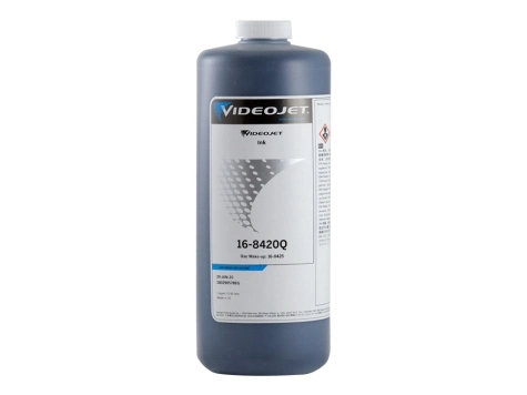 VideoJet original compatible 8420q 1L-16 tinta de impresora tinta negra para Impresora de inyección de tinta