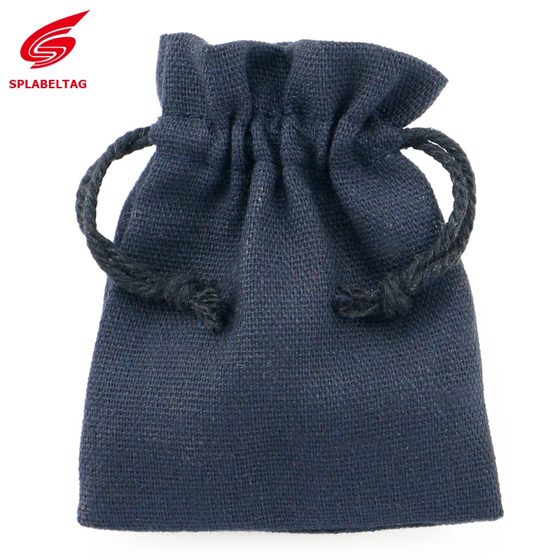 8 Cm X 10 Cm Cotton Linen Small Drawstring Gift Bags Jewellery Pouches High quality/High cost performance  Wholesale/Supplier