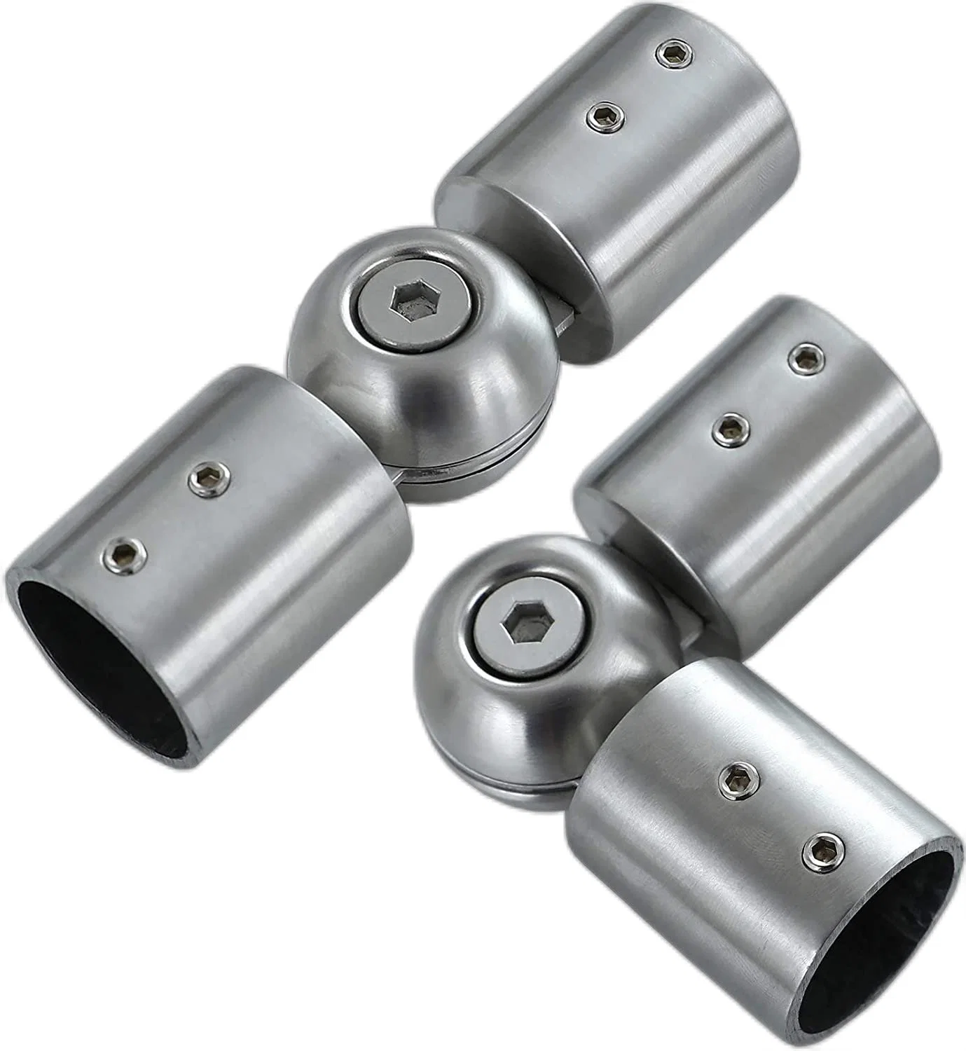 Bathroom Shower-Enclosure Hardware Pipe Fitting 304-Stainless-Steel Support Bar Pipe Connector