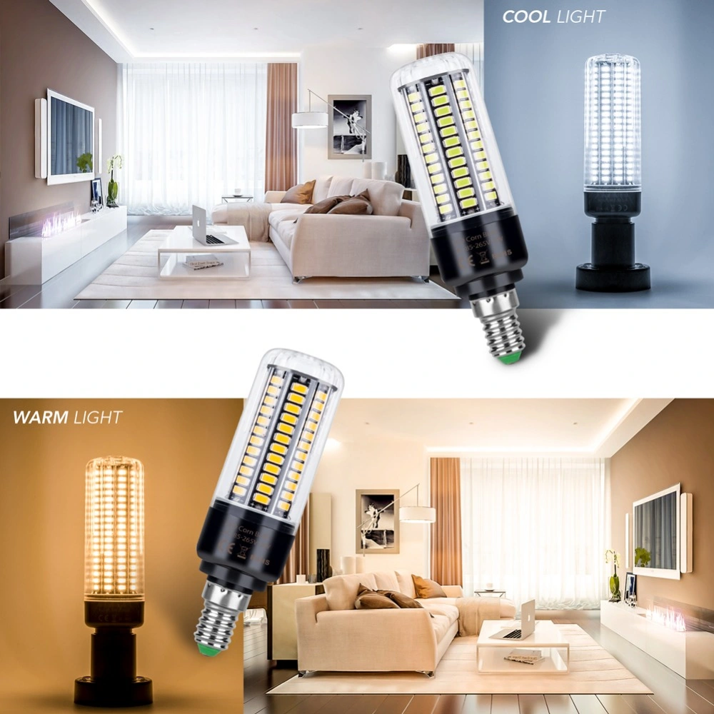 Lâmpada LED E27 E14 5730 lâmpadas de milho SMD 220V 3,5 W, 7 W, 9 W, 12 W, 15 W, 20 W, Ultra Bright Home Candeeiro de mesa tipo lustre