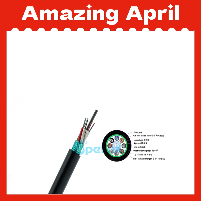 2-144cores Gyfts Gel Free Optical Fiber Cable Gel Free