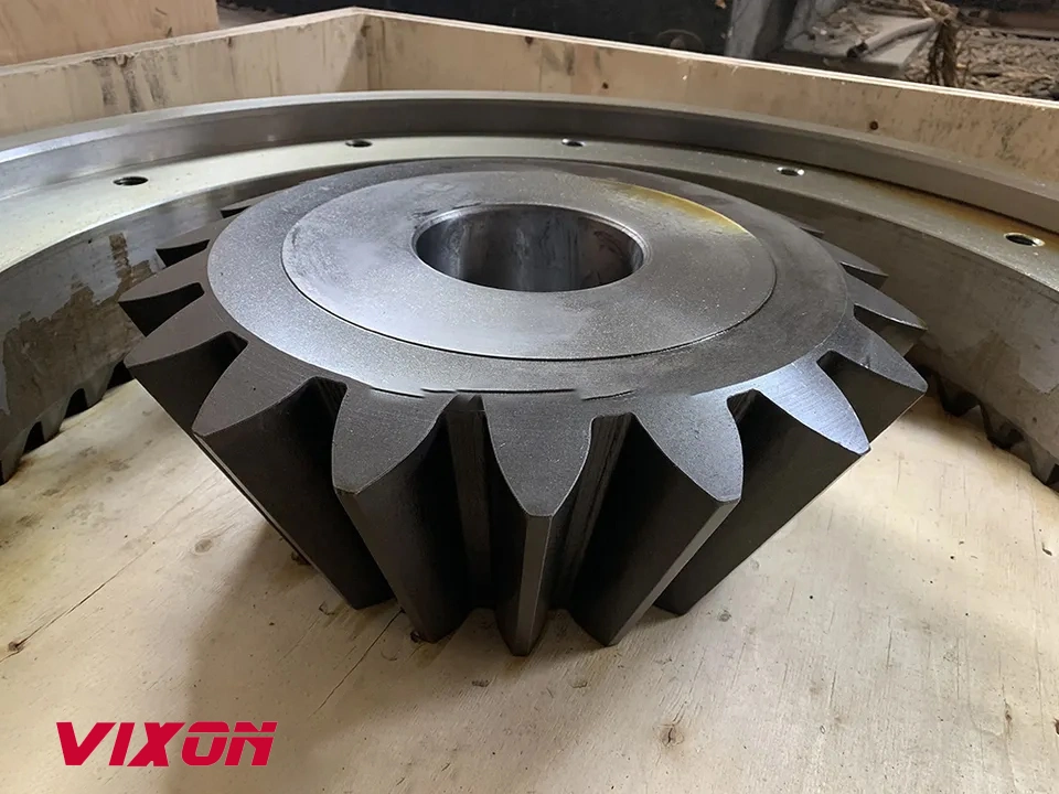 Large Alloy Steel Ring Wheel Skidder spiral Pinion for Cone Crusher