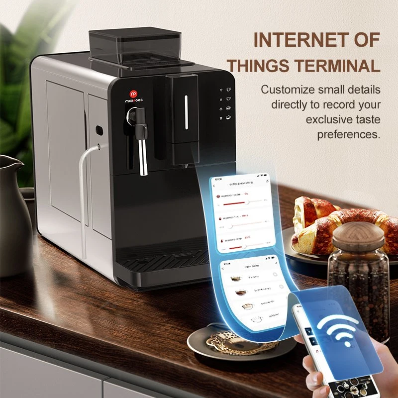 Home Smart WiFi APP Coffee Maker totalmente automático Espresso Coffee Máquina