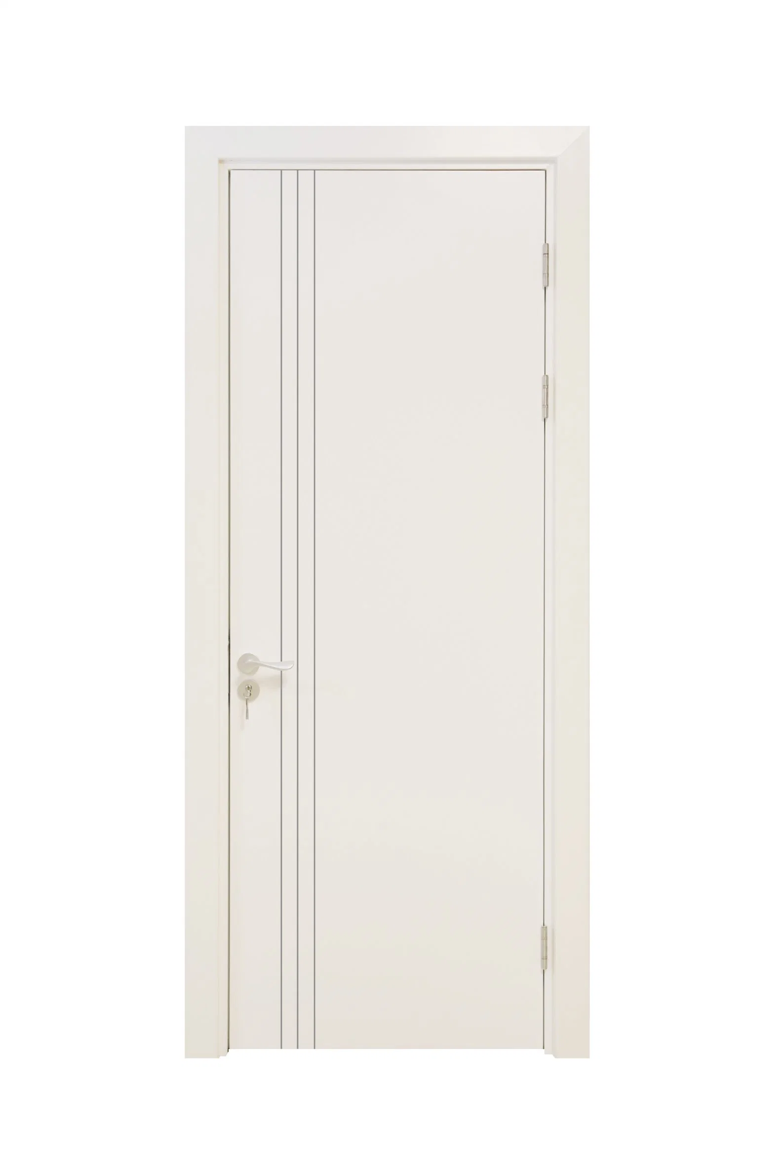 White Painting Wood Plastic Composite WPC Hollow Door