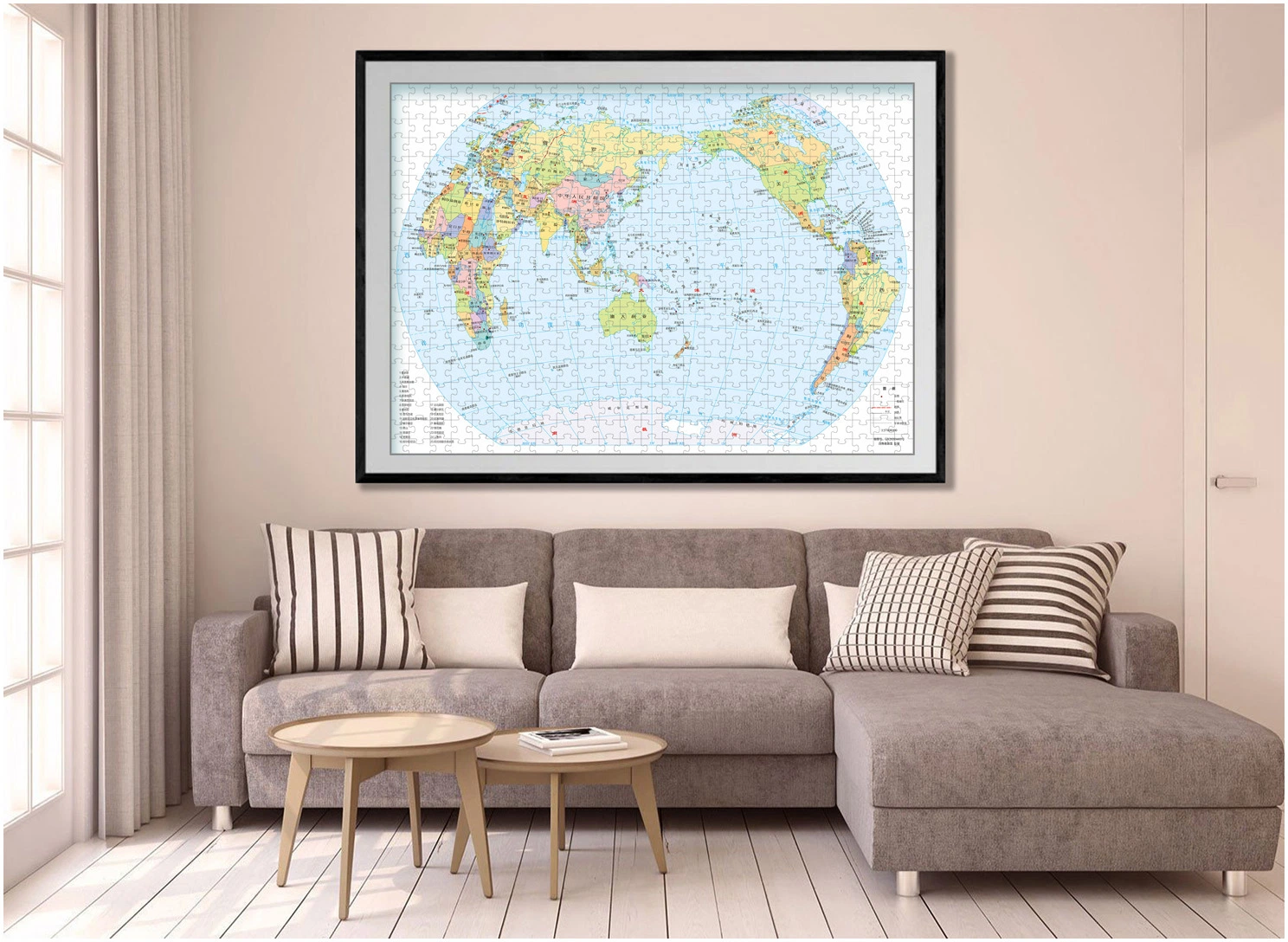 World Map 10000 Piece Plastic Toys Puzzle with Customizable Patterns, Sizes and Pieces, Children&prime; S Toy Gift.