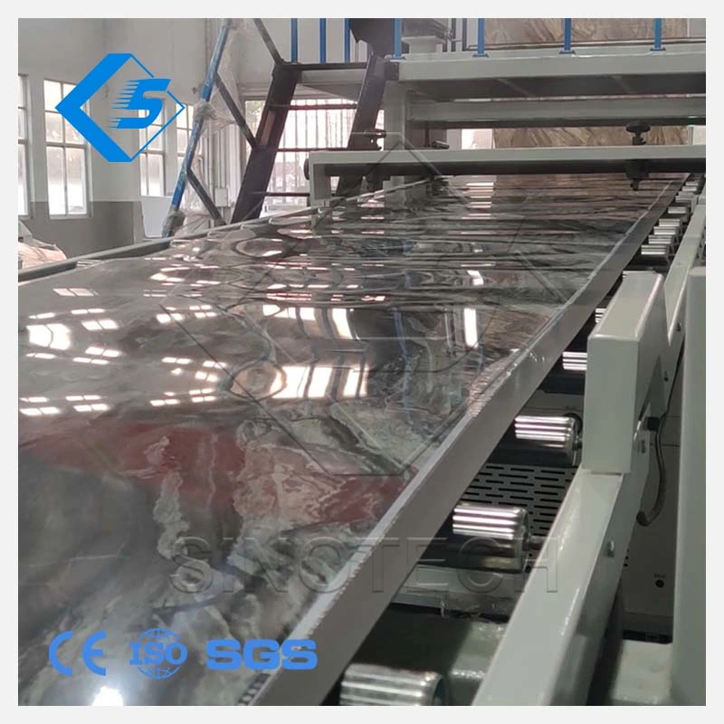 Plastic Artificial Faux Strip Thick Board PP PE PC ABS Hollow Making PVC Marble Sheet Production Line