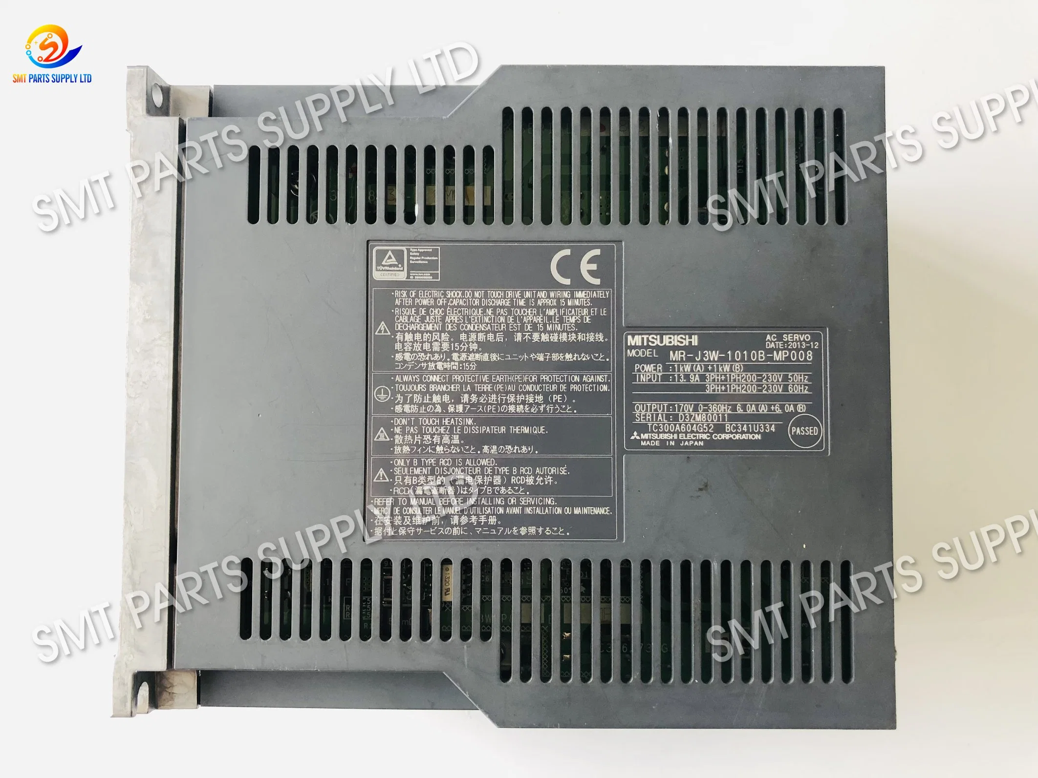 Driver Panasonic N510058840AA Mitsubishi Mr-J3w-1010B-MP008 Original Novo/utilizado para vender