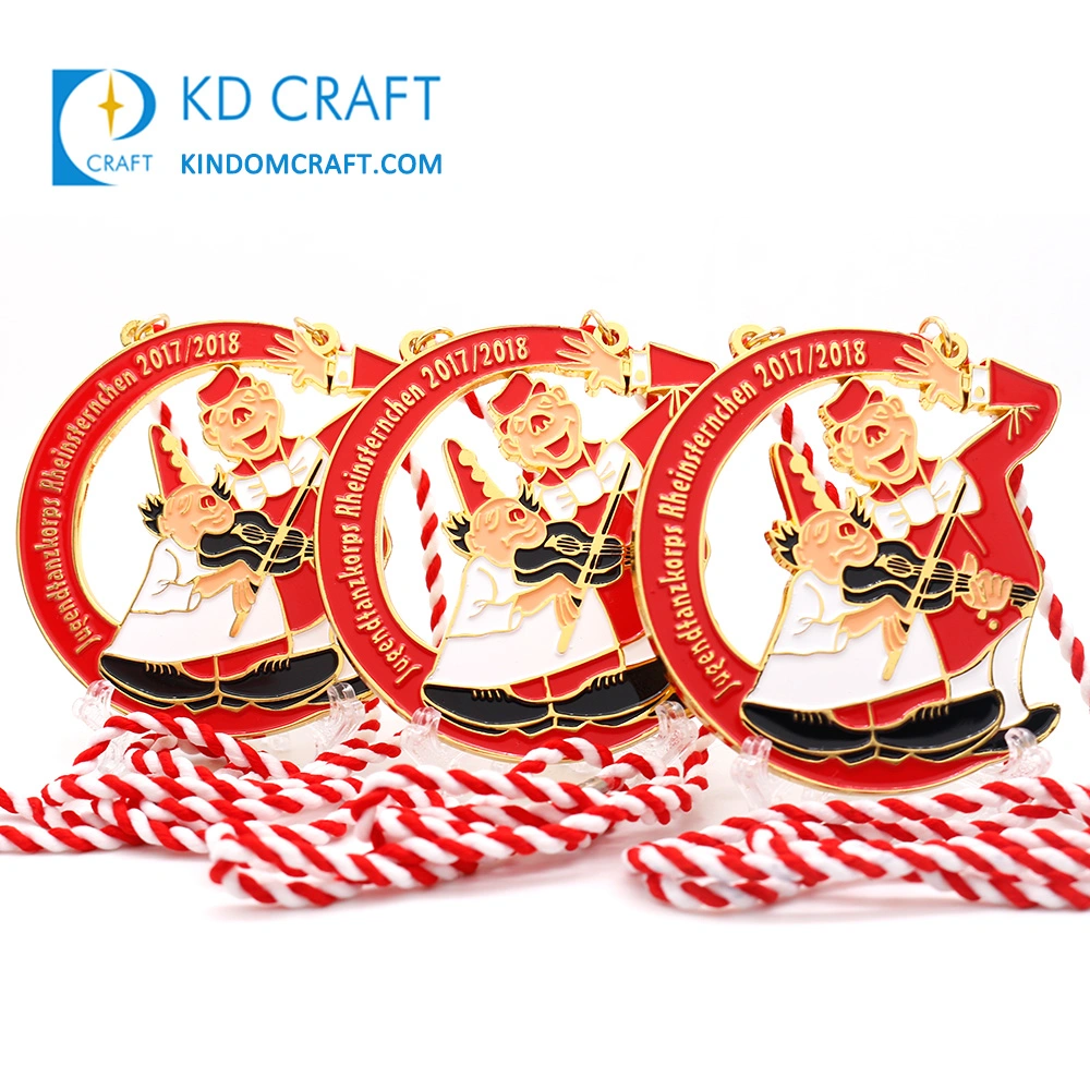 High quality/High cost performance Custom Metal Vintage Enamel Hollow out Spinner Luxury Golf Dragon Boat Carnival Fiesta Spinning Medal for Souvenir