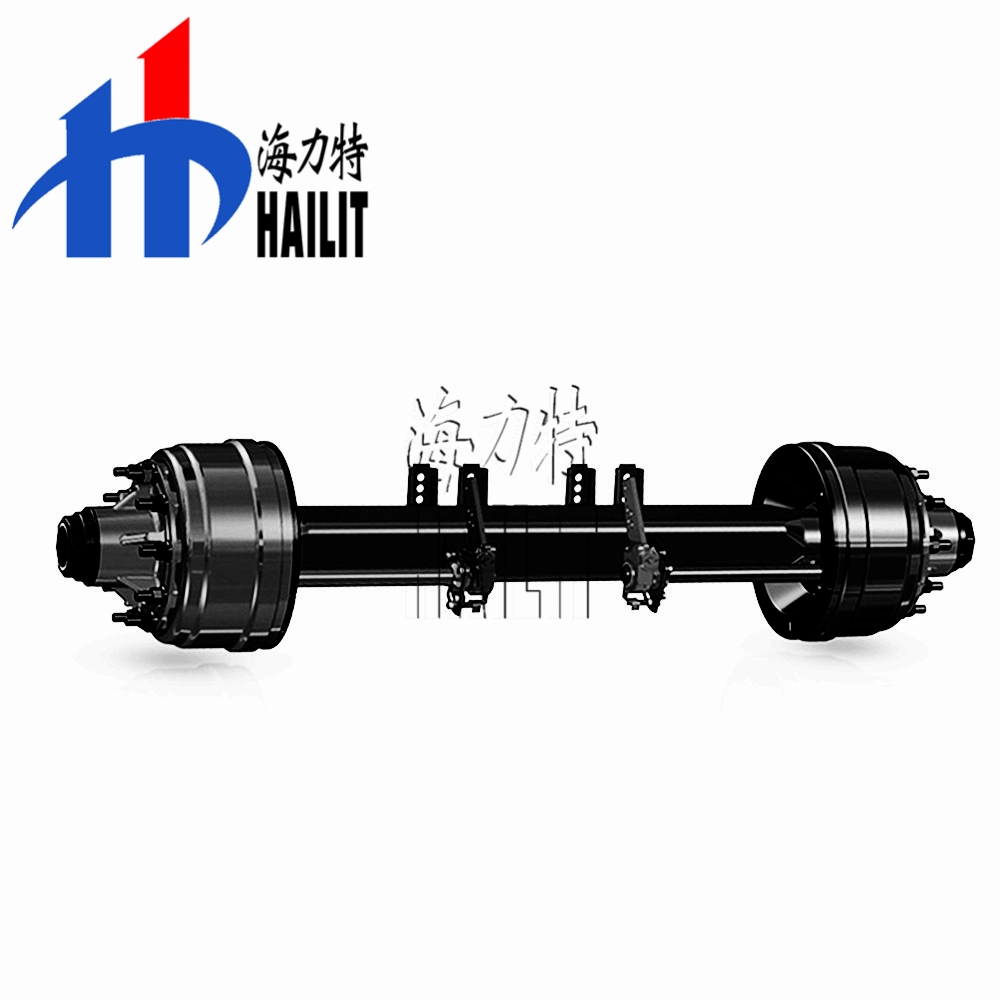 One-Stop Shopping Trailer Spare Parts American Type 150 Square Beam 1850 13t 14t 15t 16t 20t 25t Heavy Duty 10 Bolts Truck Semi Trailer Mechanic Axles (08)