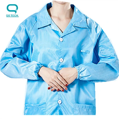 Robe de vêtements ESD antistatique pour salle blanche blouse de vêtements de travail uniforme