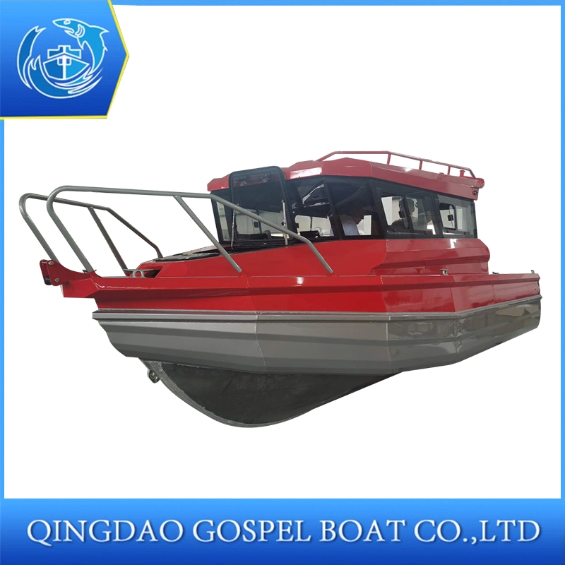 Luxury Aluminum Speed Boat with Cabin for Patrol Using