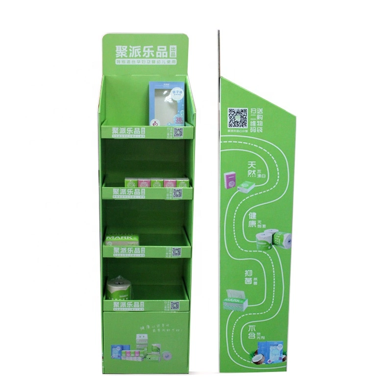 Corrugated Paper (A, B, C, E grade) Display Stand Cabinet Design Ideas for Grocery