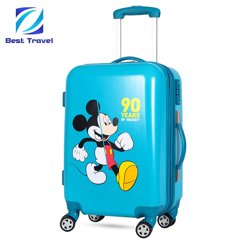 Customize Spinner ABS PC Printing Luggage Travel Trolley Suitcase