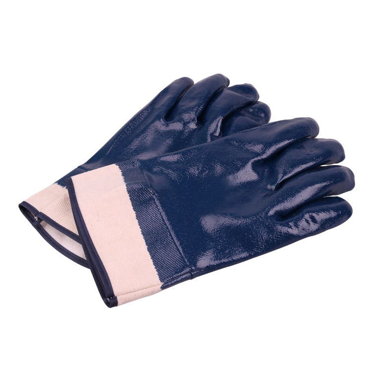 Xingyu Industrial Cotton Jersey Nitrile Full Coated Gloves con resistencia al aceite y mayor protección para las manos.