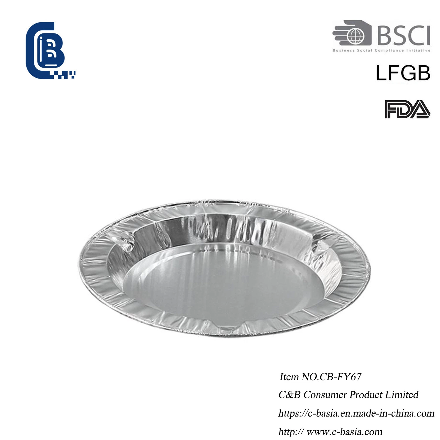 Disposable Aluminum Foil Baking Cake Pie Baking Tray Platter