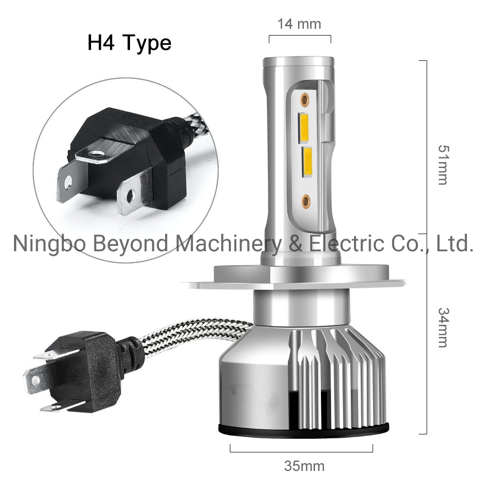Lámpara LED de faro de coche bombilla H1 H3 H4 H7 9004 9005 9006 lámpara automática