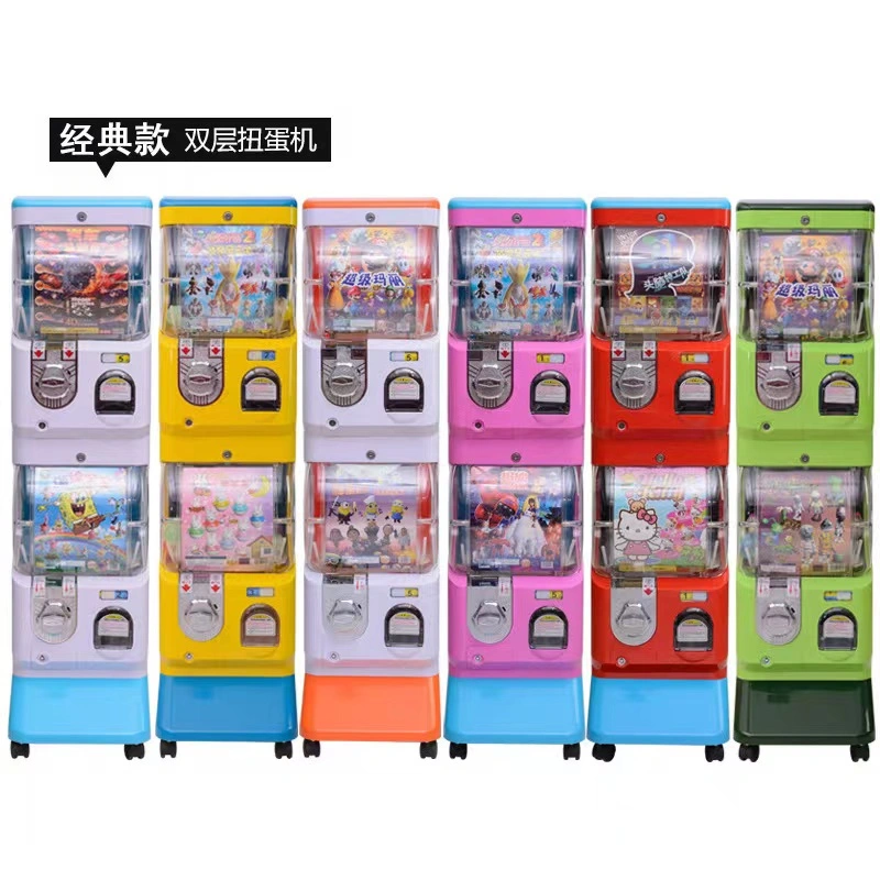 Classice Double -Deck Capsule Toy Plastic High Quality Vendingmachine Gashapon Machine Kid's Toys Vending Machine Commercial Two Layers Amusement Machine