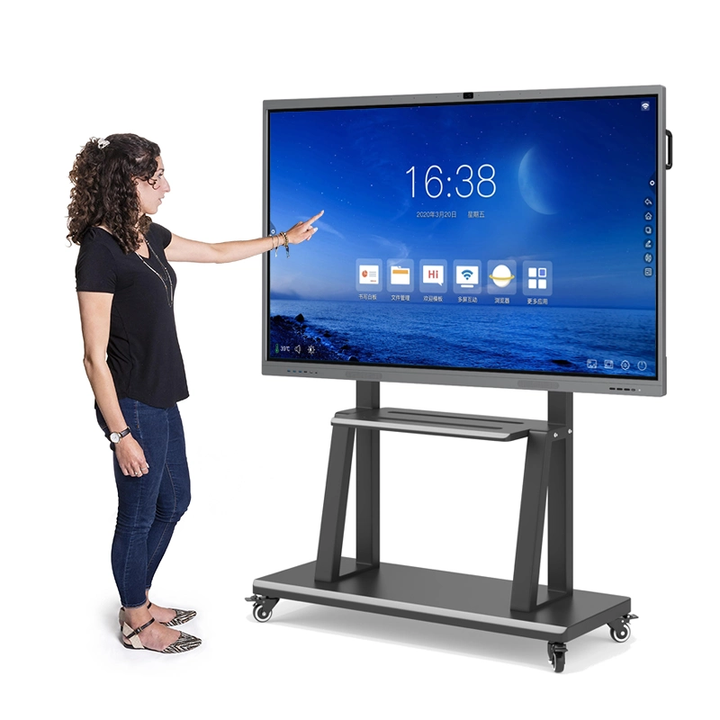 LCD de la escuela escrito junta plana interactiva pizarra digital en una sola pantalla del televisor SMART Boards Monitores con pantalla táctil